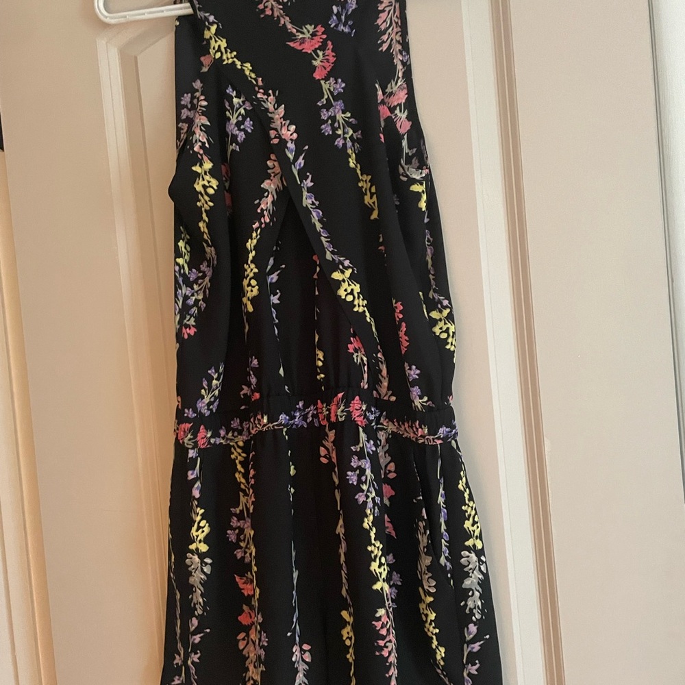 BCBG black floral Isla print romper. worn once. 109 retail - Picture 6 of 11